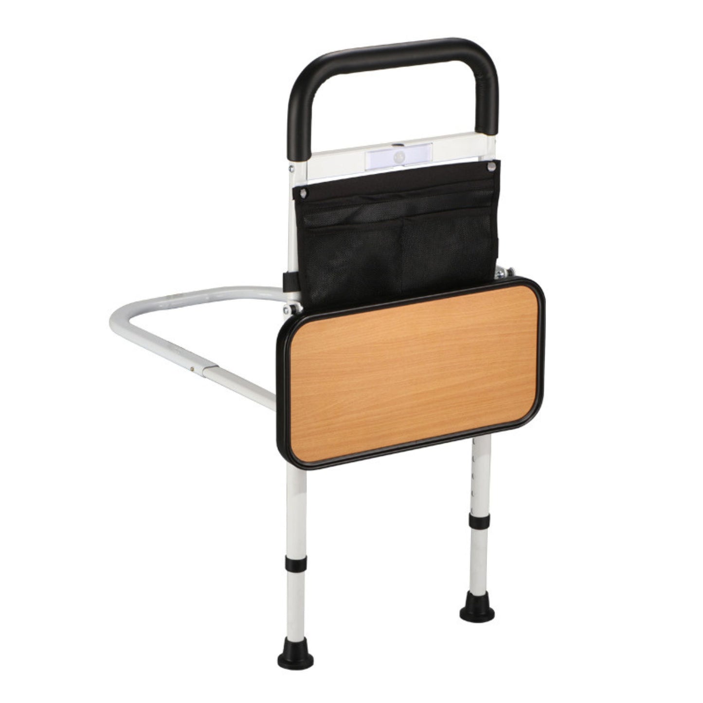 SilverGrip™ Bedside Support with Foldable SideTable, Sensor Light and Ground Support