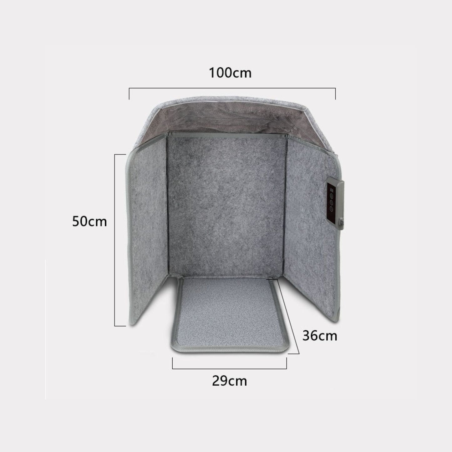 SilverWarm Under Desk Foot Warmer with Detachable Heat-Trapping Cover
