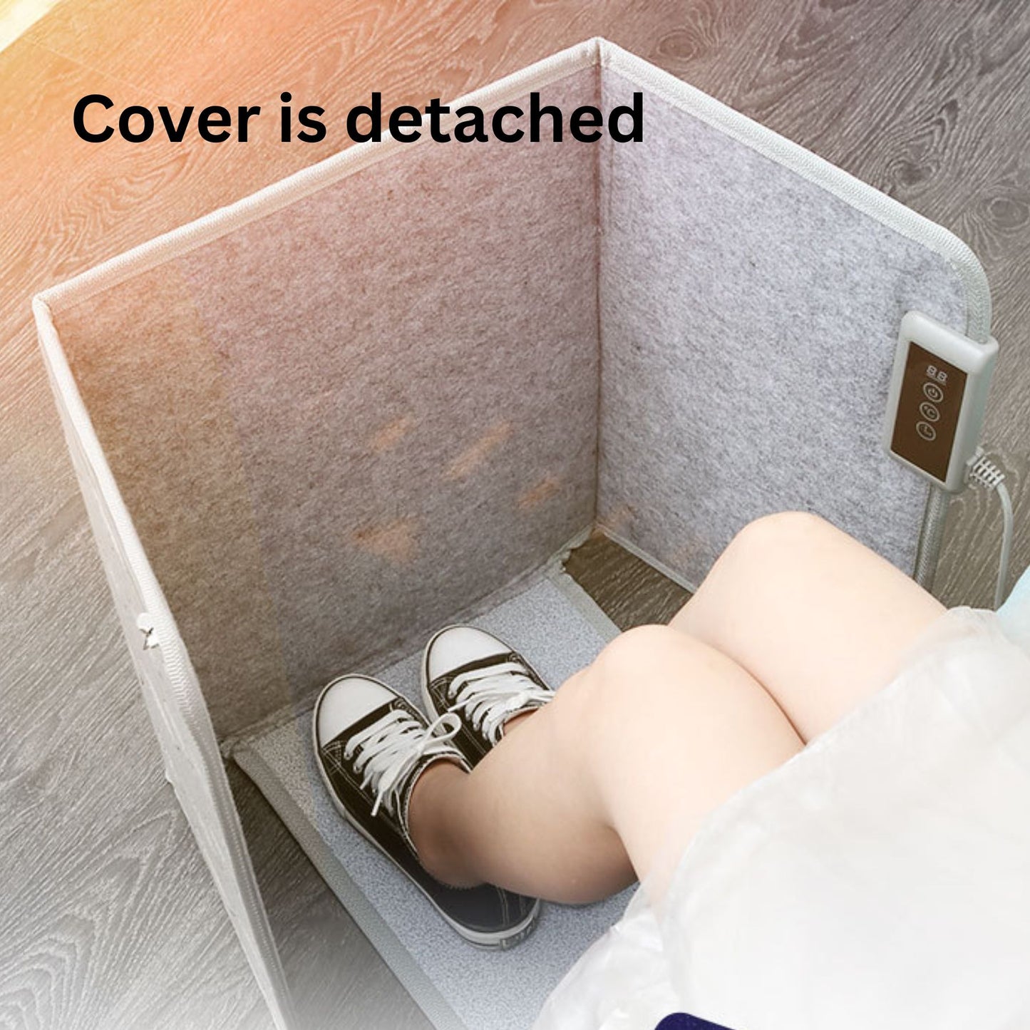 SilverWarm Under Desk Foot Warmer with Detachable Heat-Trapping Cover